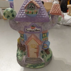 Porcelain Sweet Home Fairy House Decor One Size Purple Green